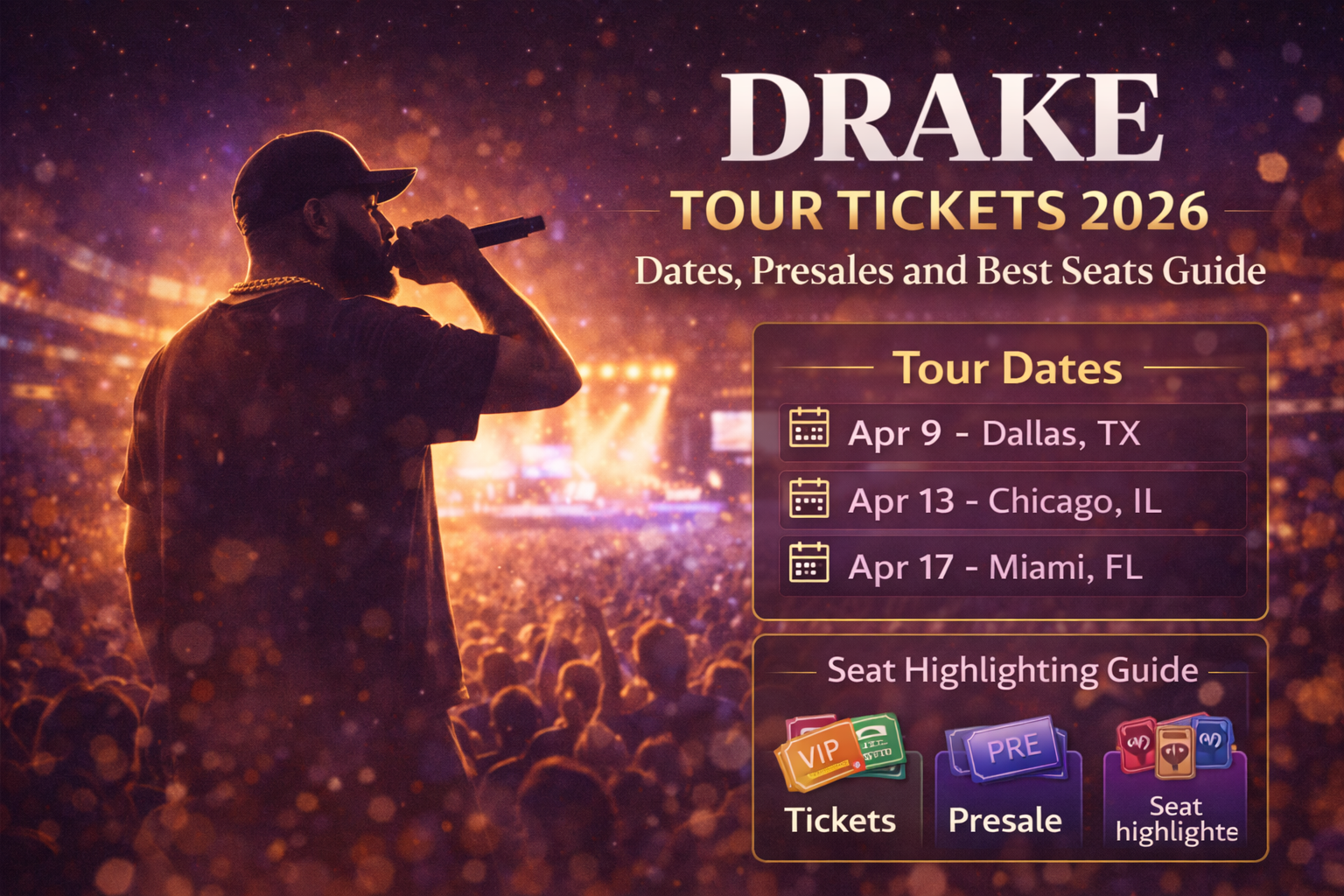Drake Tour Tickets 2026: Dates, Prices, Presales and Best Seats Guide